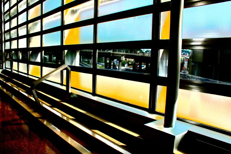 Roanoke's Norfolk & Western Railway station was originally built in 1905 in the Beaux Arts style. The building was radically re-designed in 1946 in the Streamlined Moderne style by noted industrial designer Raymond Loewy.