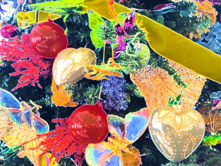 Photoshop CS4, Accented Edges Filter (BTW, gwasshoppers can cause extensive crop loss... however they are usually only a problem on corn & soybean during prolonged periods of hot, dry weather) 