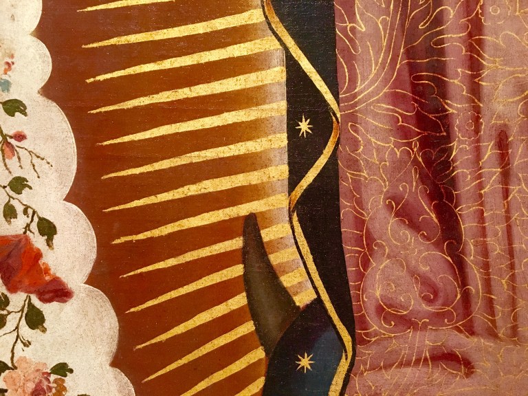 Detail: Virgin of Guadalupe, Luis Berrueco, mid-18th century