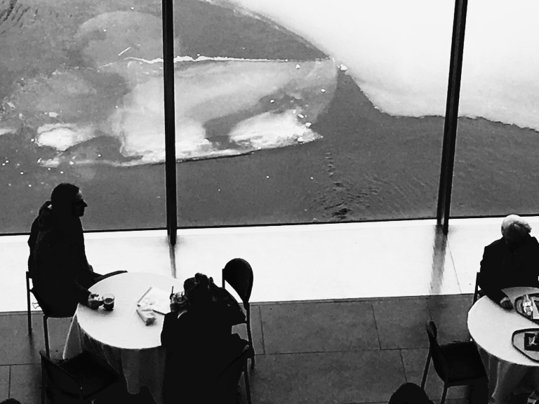 Virginia Museum of Fine Arts, Anne Cobb Gottwald reflecting pool in January.