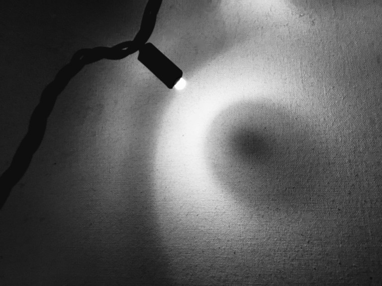 Things are not always what they seem to be #2.  (Those white light miniature projection lights can produce an unintended result.)